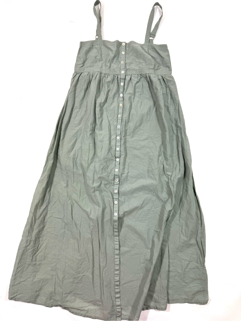 Natural Life Button Front Tank Midi Dress